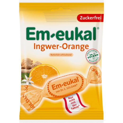 Em-eukal Ingwer Orange ohne Zucker