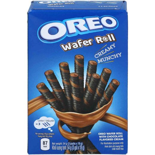 Oreo Wafer Roll Creamy Munchy Chocolate