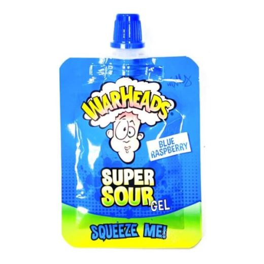 Warheads Blue Raspberry Super Sour Squeeze Me Gel 